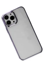 Uray store Apple iPhone 13 Pro Max Kılıf Element Silikon - Mor - Görsel 3