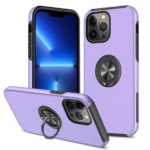 Uray store Apple iPhone 13 Pro Max Kılıf Elit Yüzüklü Kapak - Mor