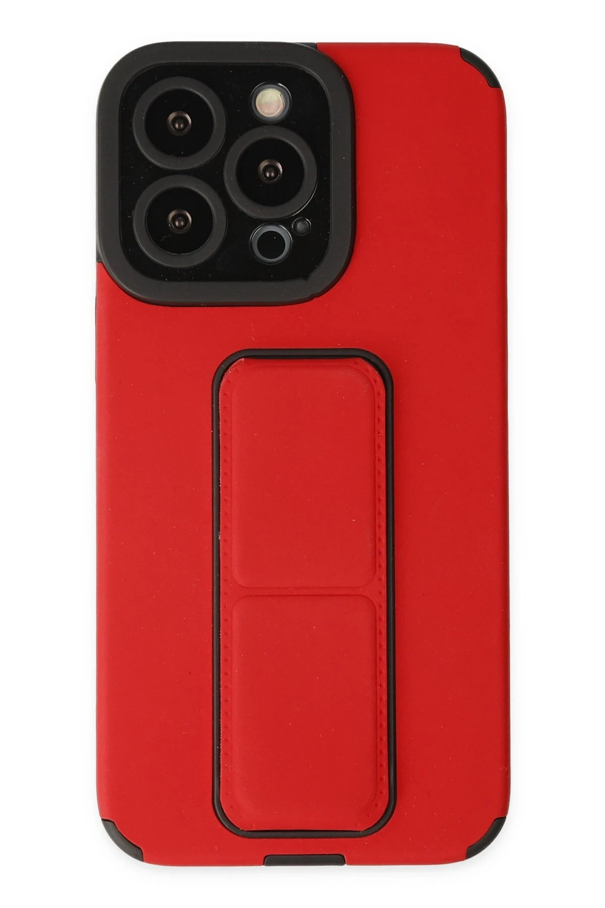newface-iphone-13-pro-max-kilif-mega-standli-silikon-kirmizi-default Uray store Apple iPhone 13 Pro Max Kılıf Mega Standlı Silikon - Kırmızı - Görsel 1