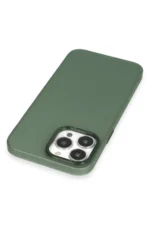 Uray store Apple iPhone 13 Pro Max Kılıf Modos Metal Kapak - Koyu Yeşil - Görsel 4