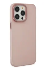Uray store Apple iPhone 13 Pro Max Kılıf Modos Metal Kapak - Pembe - Görsel 2