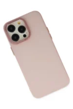 Uray store Apple iPhone 13 Pro Max Kılıf Modos Metal Kapak - Pembe - Görsel 3