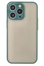 Uray store Apple iPhone 13 Pro Max Kılıf Montreal Silikon Kapak - Yeşil