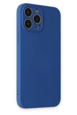 Uray store Apple iPhone 13 Pro Max Kılıf Nano içi Kadife Silikon - Lacivert - Görsel 2