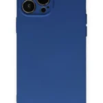Uray store Apple iPhone 13 Pro Max Kılıf Nano içi Kadife Silikon - Lacivert