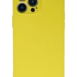 Uray store Apple iPhone 13 Pro Max Kılıf Nano içi Kadife Silikon - Sarı