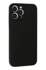 Uray store Apple iPhone 13 Pro Max Kılıf Nano içi Kadife Silikon - Siyah - Görsel 3