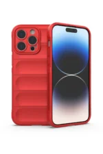 Uray store Apple iPhone 13 Pro Max Kılıf Optimum Silikon - Kırmızı