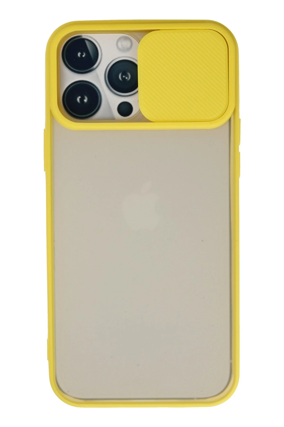 newface-iphone-13-pro-max-kilif-palm-buzlu-kamera-surgulu-silikon-sari-default Uray store Apple iPhone 13 Pro Max Kılıf Palm Buzlu Kamera Sürgülü Silikon - Sarı - Görsel 1