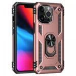 Uray store Apple iPhone 13 Pro Max Kılıf Sofya Yüzüklü Silikon Kapak - Rose