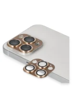 Uray store Apple iPhone 13 Pro Max Pers Alüminyum Kamera Lens - Gold - Görsel 3