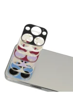 Uray store Apple iPhone 13 Pro Max Rainbow Kamera Lens Koruma Cam - Mor - Görsel 2