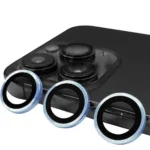 Uray store Apple iPhone 13 Pro Max Raze Metal Kamera Lens - Mavi