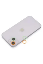 Uray store Apple iPhone 13 Renkli Kamera Lens Koruma Cam - Turuncu-Yeşil