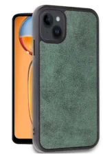 Uray store Apple iPhone 14 Kılıf Aras Deri Kapak - Koyu Yeşil - Görsel 2