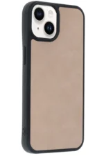 Uray store Apple iPhone 14 Kılıf Aras Deri Kapak - Pudra - Görsel 2