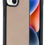 Uray store Apple iPhone 14 Kılıf Aras Deri Kapak - Pudra
