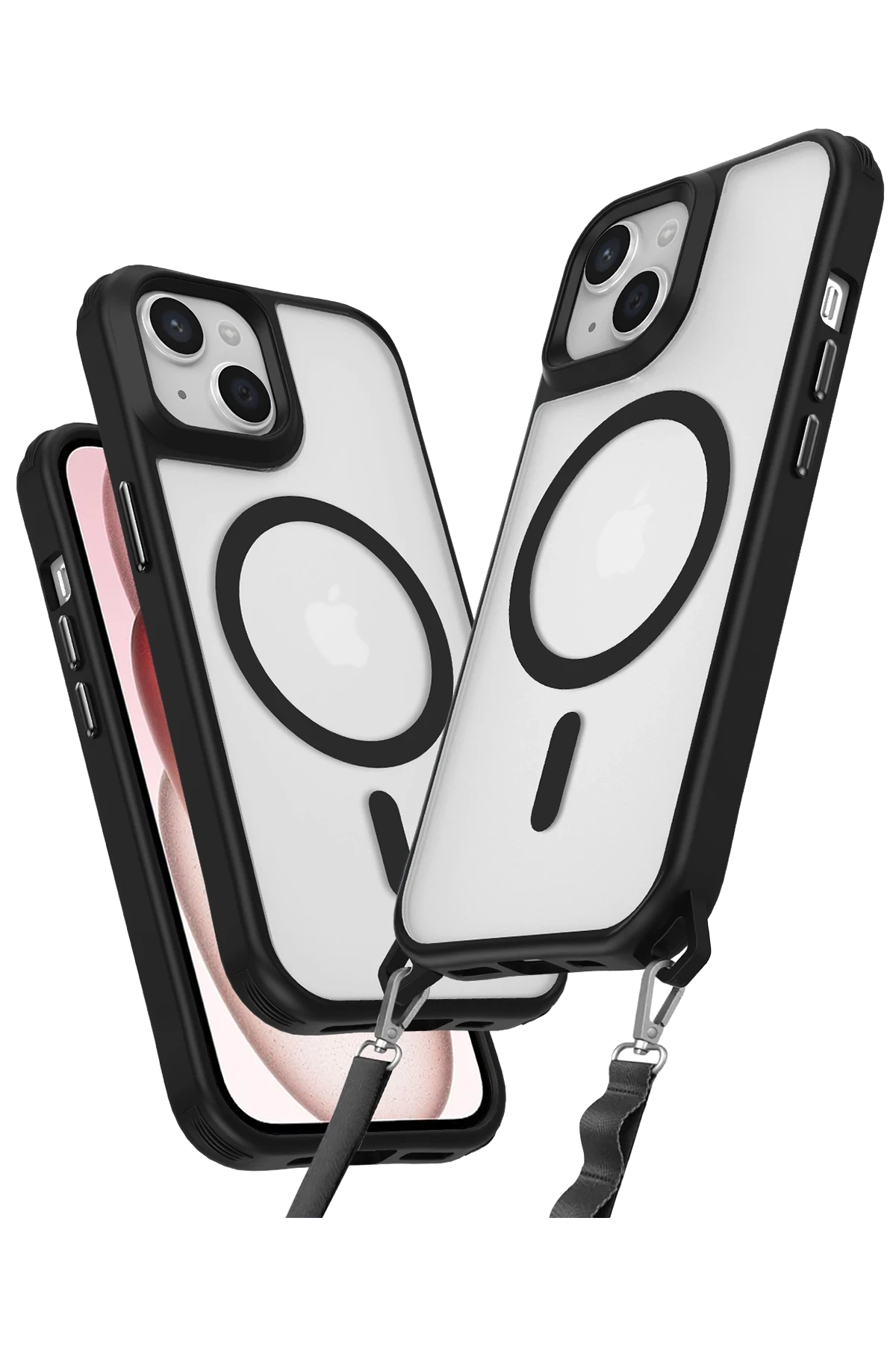 newface-iphone-14-kilif-enka-magsafe-silikon-kilif-siyah-default Uray store Apple iPhone 14 Kılıf Enka Magsafe Silikon Kılıf - Siyah - Görsel 1