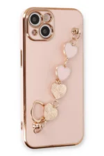 Uray store Apple iPhone 14 Kılıf Esila Silikon - Pudra