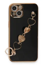 Uray store Apple iPhone 14 Kılıf Esila Silikon - Siyah - Görsel 2