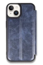 Uray store Apple iPhone 14 Kılıf Flip Cover - Lacivert