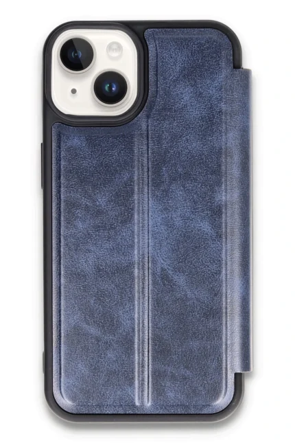 Uray store Apple iPhone 14 Kılıf Flip Cover - Lacivert
