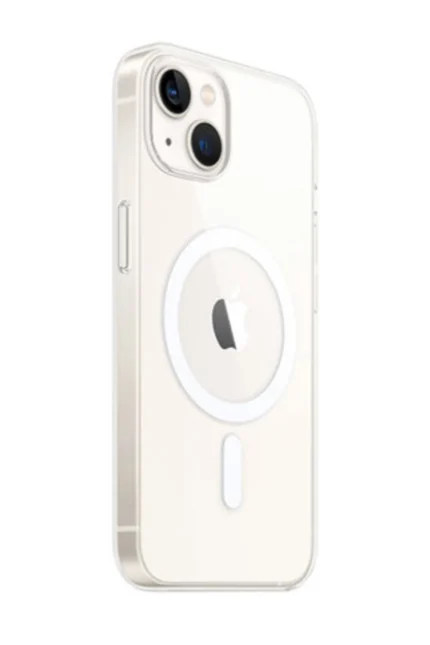 Uray store Apple iPhone 14 Kılıf Magneticsafe Şeffaf Silikon - Şeffaf