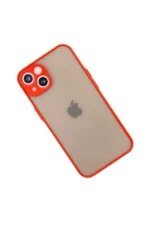 Uray store Apple iPhone 14 Kılıf Montreal Silikon Kapak - Kırmızı - Görsel 2