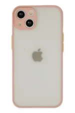 Uray store Apple iPhone 14 Kılıf Montreal Silikon Kapak - Pembe
