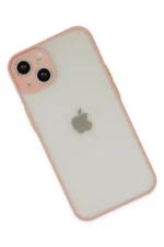 Uray store Apple iPhone 14 Kılıf Montreal Silikon Kapak - Pembe - Görsel 3