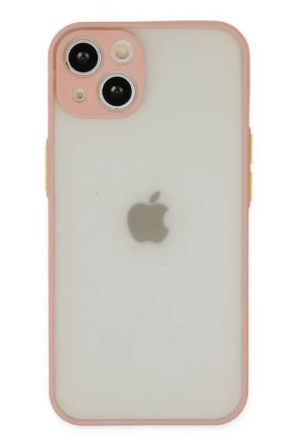 Uray store Apple iPhone 14 Kılıf Montreal Silikon Kapak - Pembe
