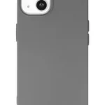 Uray store Apple iPhone 14 Kılıf Nano içi Kadife Silikon - Gri