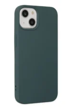 Uray store Apple iPhone 14 Kılıf Nano içi Kadife Silikon - Koyu Yeşil - Görsel 2