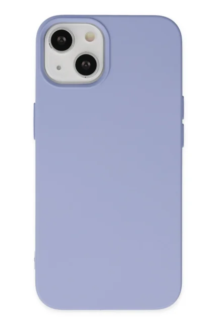 Uray store Apple iPhone 14 Kılıf Nano içi Kadife Silikon - Lila