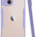 Uray store Apple iPhone 14 Kılıf Platin Silikon - Lila