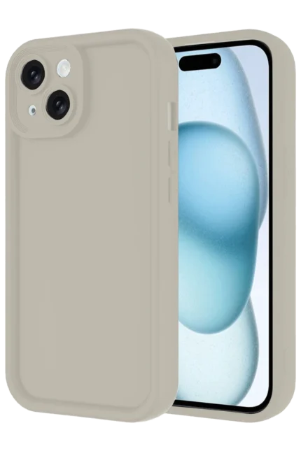 Uray store Apple iPhone 14 Kılıf Viera Silikon - Krem
