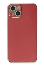 Uray store Apple iPhone 14 Kılıf Volet Silikon - Kırmızı - Görsel 2