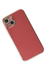 Uray store Apple iPhone 14 Kılıf Volet Silikon - Kırmızı - Görsel 3