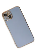 Uray store Apple iPhone 14 Kılıf Volet Silikon - Mavi - Görsel 3