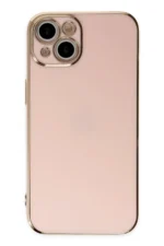 Uray store Apple iPhone 14 Kılıf Volet Silikon - Pembe - Görsel 2