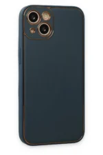 Uray store Apple iPhone 14 Plus Kılıf Coco Deri Silikon Kapak - Yeşil - Görsel 3