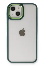 Uray store Apple iPhone 14 Plus Kılıf Dora Kapak - Haki Yeşil - Görsel 3