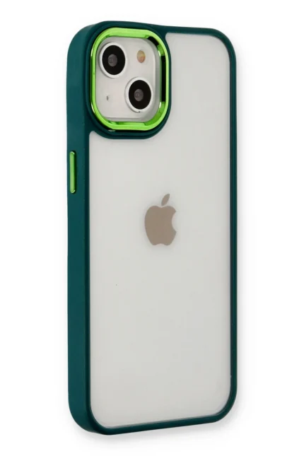 Uray store Apple iPhone 14 Plus Kılıf Dora Kapak - Haki Yeşil