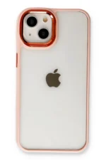 Uray store Apple iPhone 14 Plus Kılıf Dora Kapak - Pudra - Görsel 2