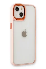 Uray store Apple iPhone 14 Plus Kılıf Dora Kapak - Pudra