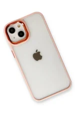 Uray store Apple iPhone 14 Plus Kılıf Dora Kapak - Pudra - Görsel 3