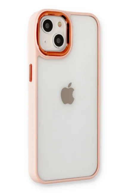 Uray store Apple iPhone 14 Plus Kılıf Dora Kapak - Pudra