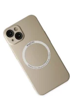 Uray store Apple iPhone 14 Plus Kılıf Jack Magneticsafe Lens Silikon - Gold - Görsel 2