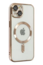 Uray store Apple iPhone 14 Plus Kılıf Kross Magneticsafe Kapak - Gold - Görsel 2