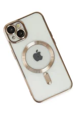 Uray store Apple iPhone 14 Plus Kılıf Kross Magneticsafe Kapak - Gold - Görsel 3